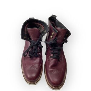 Timberland Maroon Waterproof Mid Cut Street Boots Size 8.5 Men’s